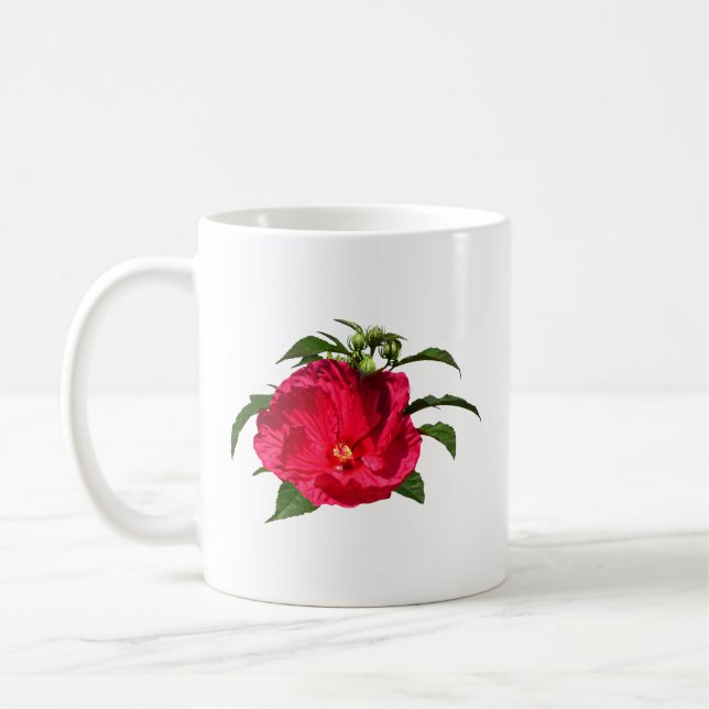 Mug Hibiscus rose foncé (Gauche)
