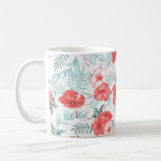 Mug Hibiscus Tropical Palm Imprimer sans fil