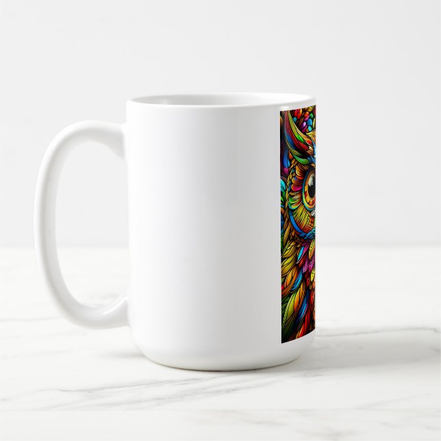 Mug Hibou Coloré (Gauche)