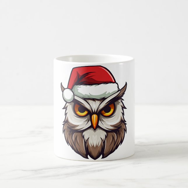 Mug hibou de Noël (Centre)