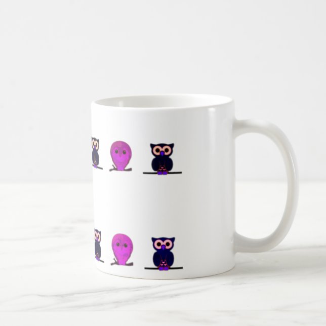 Mug Hibou, hibou du dessin animé (Droite)