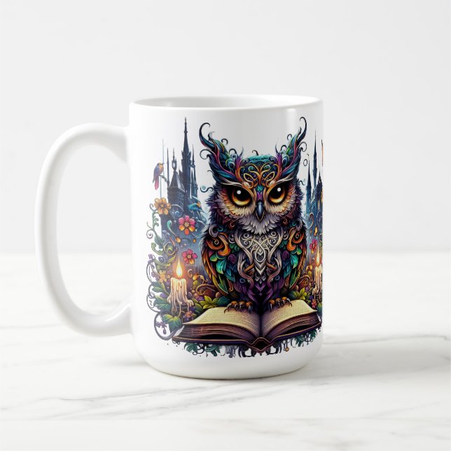 Mug Hibou livresque magique (Gauche)