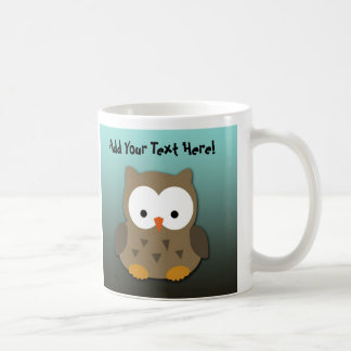 Mug Hibou mignon de bébé personnalisé