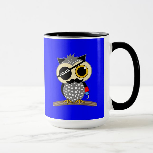 Mug hibou mignon de pirate (Droite)