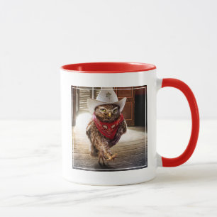 Mug Hibou occidental dur de shérif avec l'attitude et