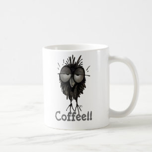 Mug Hibou somnolent mignon et drôle fait sur commande