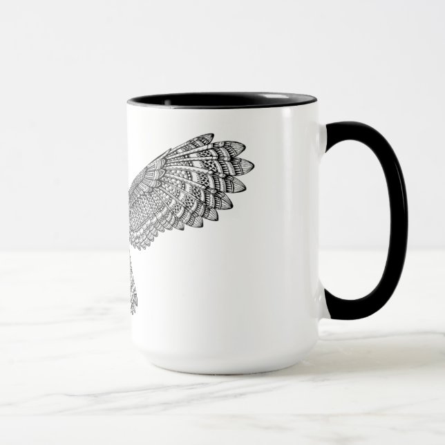 Mug Hibou Zendoodle de vol (Droite)