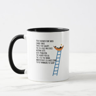 Mug Hiérarchie drôle de bureau et patron