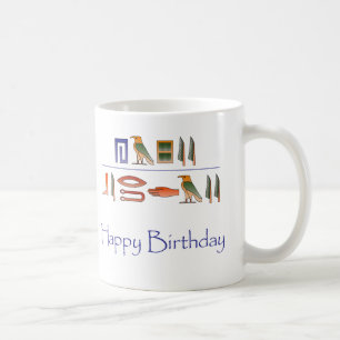 Mug Hiéroglyphes d'Egyptien de joyeux anniversaire
