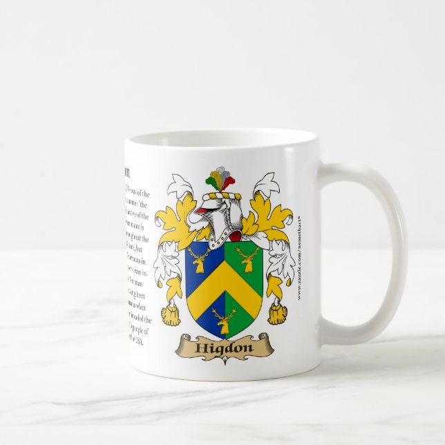Mug Higdon, l'origine, la signification et la crête (Droite)