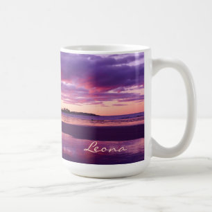 Mug Higgins Beach Sunrise Nom Panoramique Monogramme