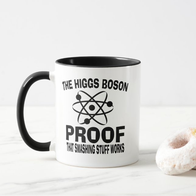 Mug Higgs Boson Smashing Stuff Works (Avec donut)