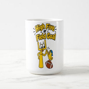 Mug High Five ou Field Goal T-shirt drôle de dessin an