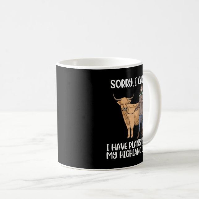 Mug Highland Cow Lover Femmes Scotland Highland Cow (Devant droit)