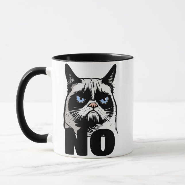Mug Hilarious Pas De Moyens Pas De Chat Dire Cadeau (Gauche)