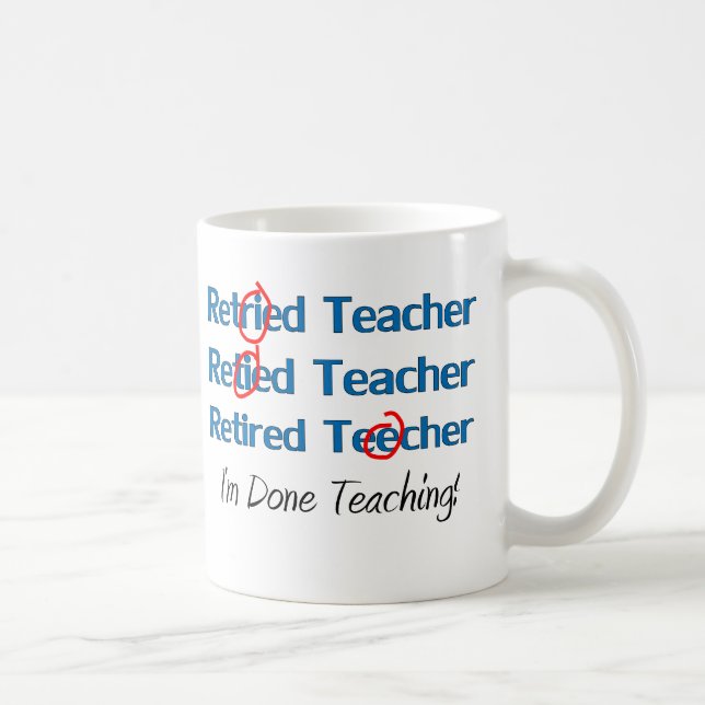 Mug Hilarous a retiré des cadeaux de professeur (Droite)