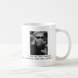 Mug Hillary Clinton : Relations textuelles de serveur