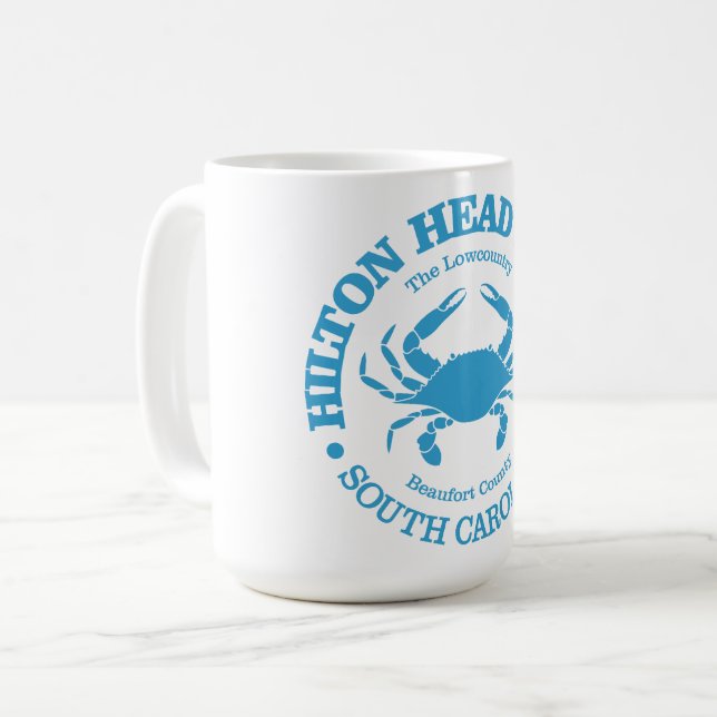 Mug Hilton Head Island (crabe) (Devant gauche)