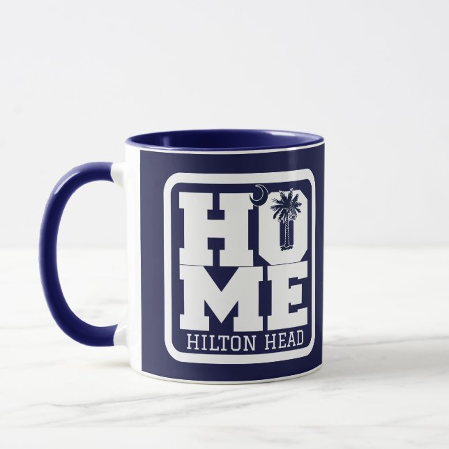 Mug Hilton Head South Carolina HOME Drapeau Souvenirs (Gauche)