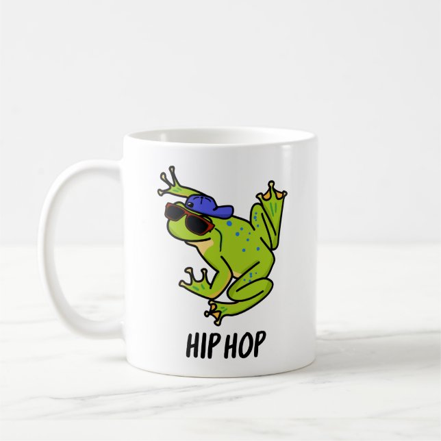 Mug Hip hop Funny Hopping Frog Pun (Gauche)