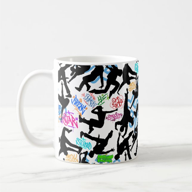 Mug HipHop 50. Motif de danse (Gauche)