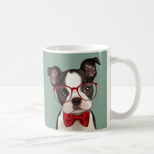 Mug Hippie Boston Terrier (Droite)