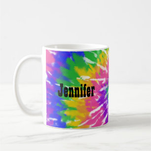 Mug Hippie colorée Vintage rétro Rainbow Fun Tie Dye