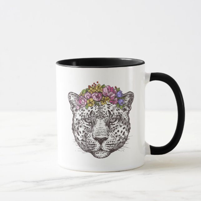 Mug Hippie de léopard chic (Droite)