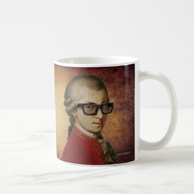 Mug Hippie heureux Wolfgang Amadeus Mozart (Droite)