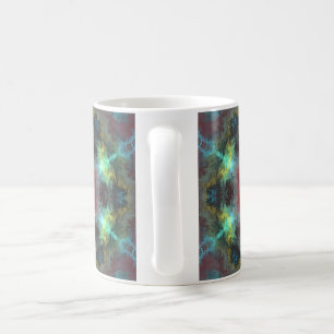 Mug Hippie psychédélique rouge bleu et jaune