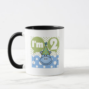 Mug Hippo 2e Anniversaire Tshirts et cadeaux
