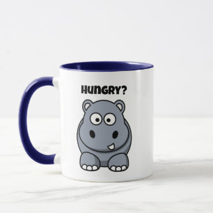 Mug Hippo affamé drôle Enfants Hippopotame dessin