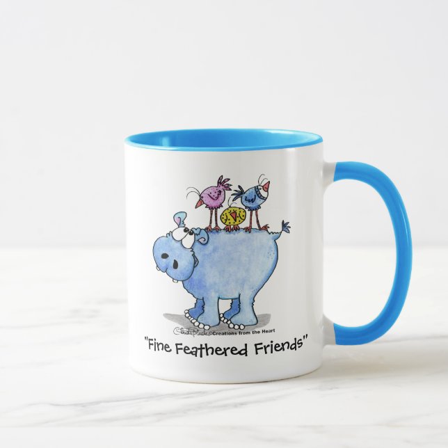 Mug Hippo - Amis en plumes fines (Droite)
