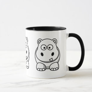 Mug Hippo blanc mignon