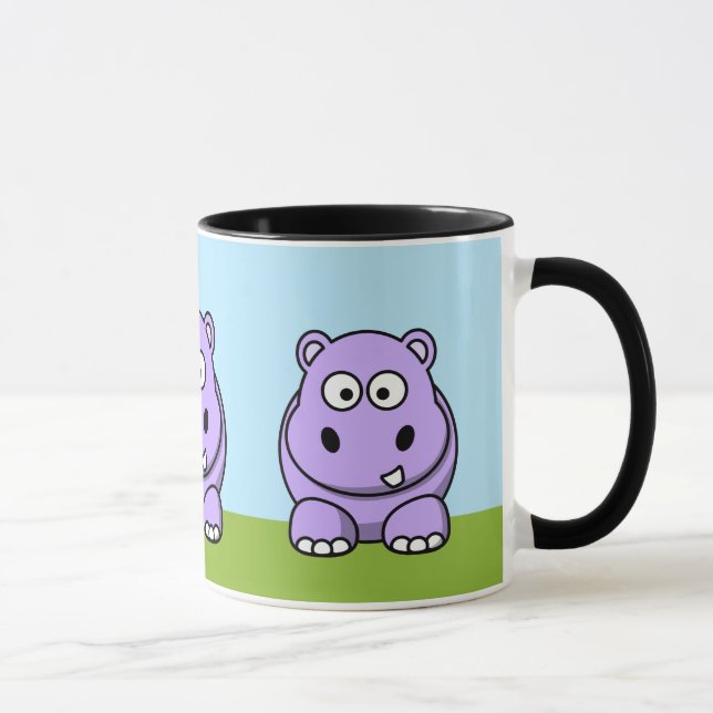 Mug Hippo de lavande mignon (Droite)