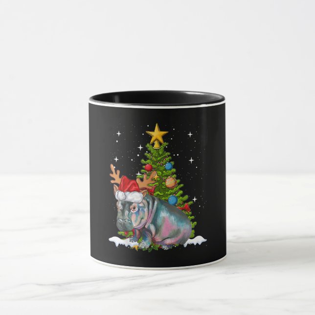 Mug Hippo Fiona Arbre de Noël Hippopotame (Centre)