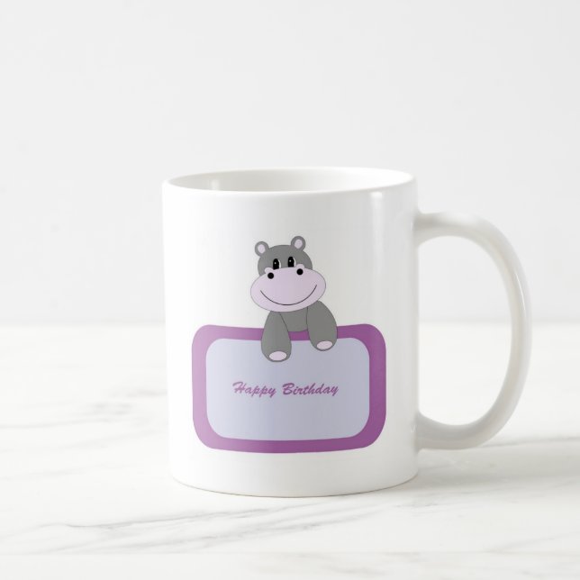 Mug Hippo Joyeux anniversaire (Droite)