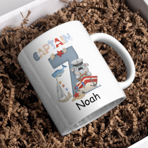 Mug Hippo nautique Personnalisé 7e anniversaire Capita