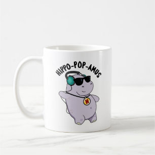 Mug Hippo-pop-amus Funny Pop Music Hippo Pun