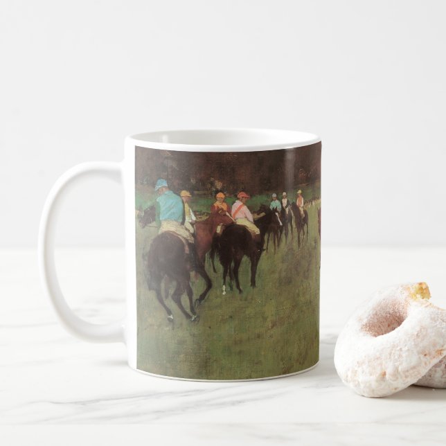 Mug Hippocampe à Longchamp par Edgar Degas (Avec donut)