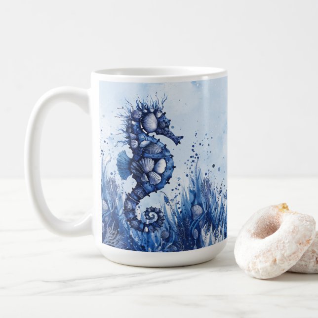 Mug Hippocampe Coquillages (Avec donut)