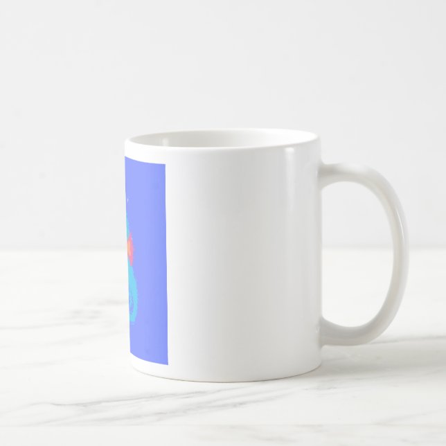 Mug Hippocampe de dessin animé bleu (Droite)