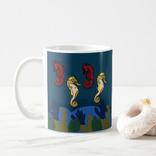 Mug Hippocampe Plage Océanique Sous-Marine