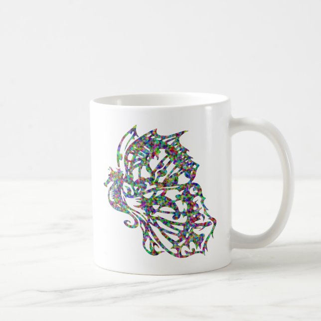 Mug Hippocampe tribal de papillon de tatouage (Droite)