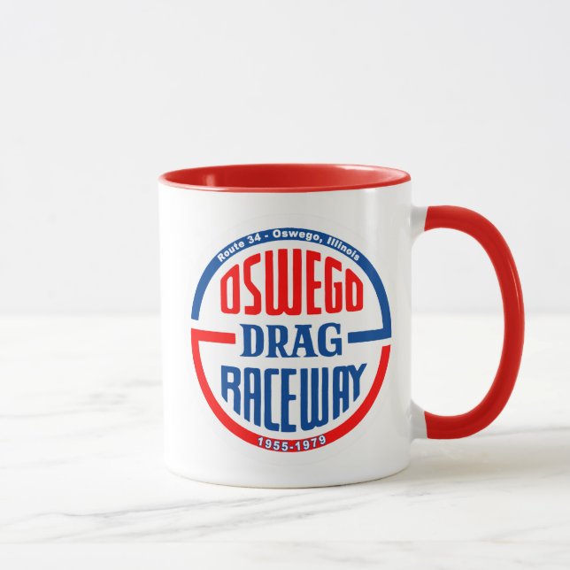 Mug Hippodrome Oswego Drag sur la Route 34 - Oswego, I (Droite)