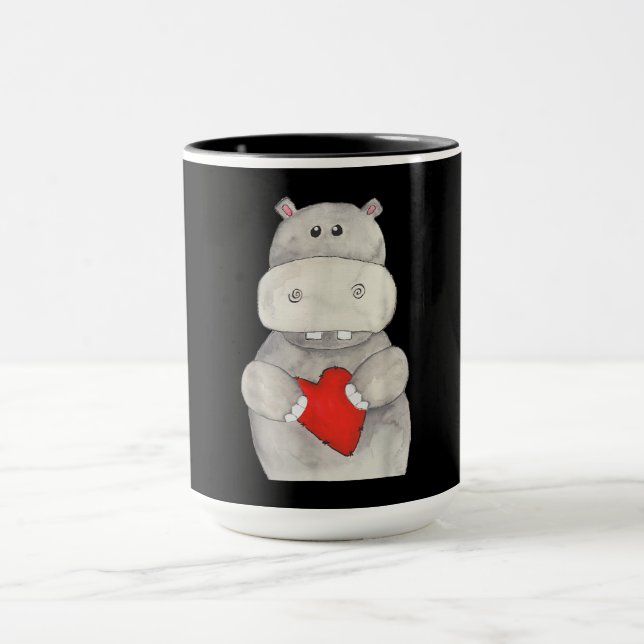 Mug Hippopotame de l'Hippopotame| Love Hippo (Centre)