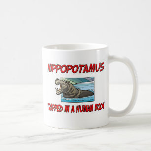 Mug Hippopotame emprisonné à un corps humain