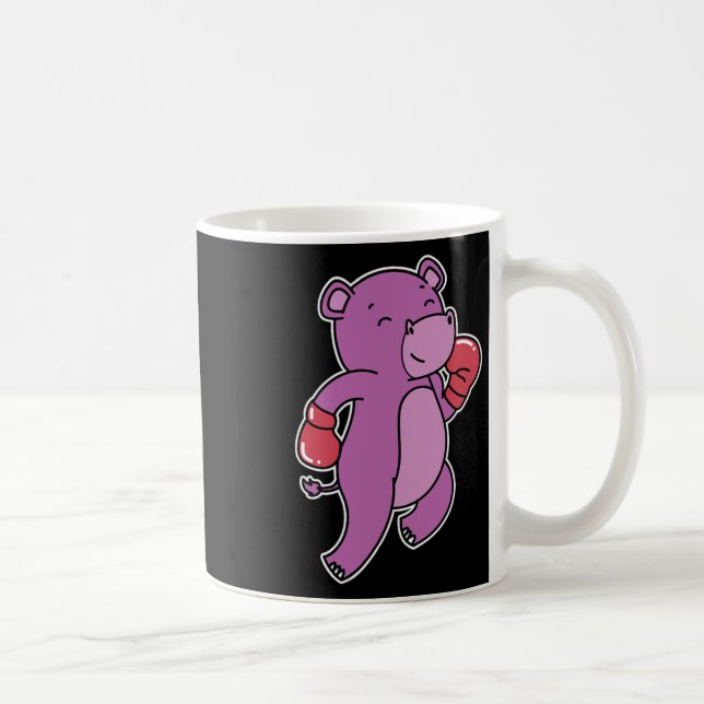 Mug Hippopotame fait la boxe (Droite)