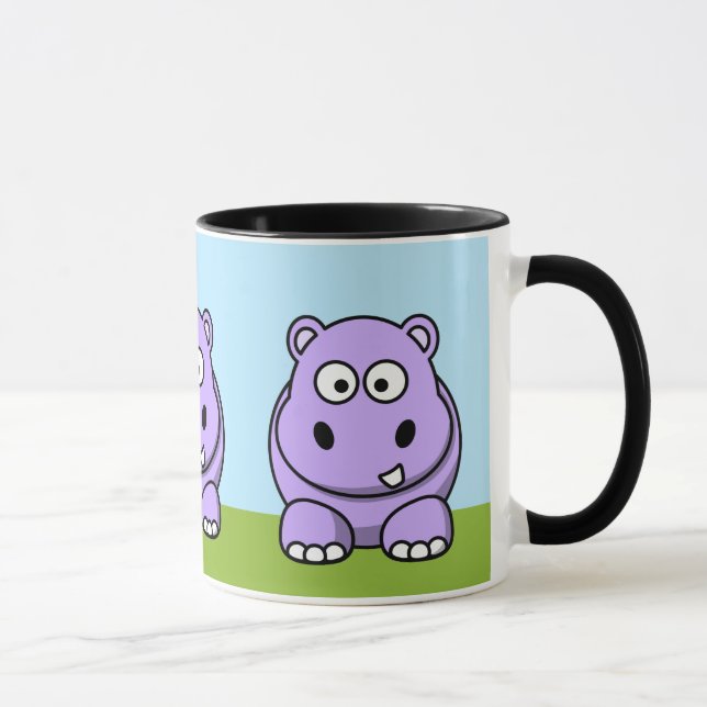 Mug Hippopotame Lavande Mignon (Droite)