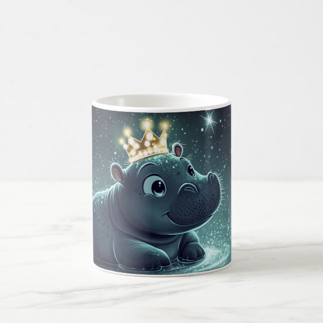Mug hippopotame Style dessin animé vibrant Mignon Colo (Centre)